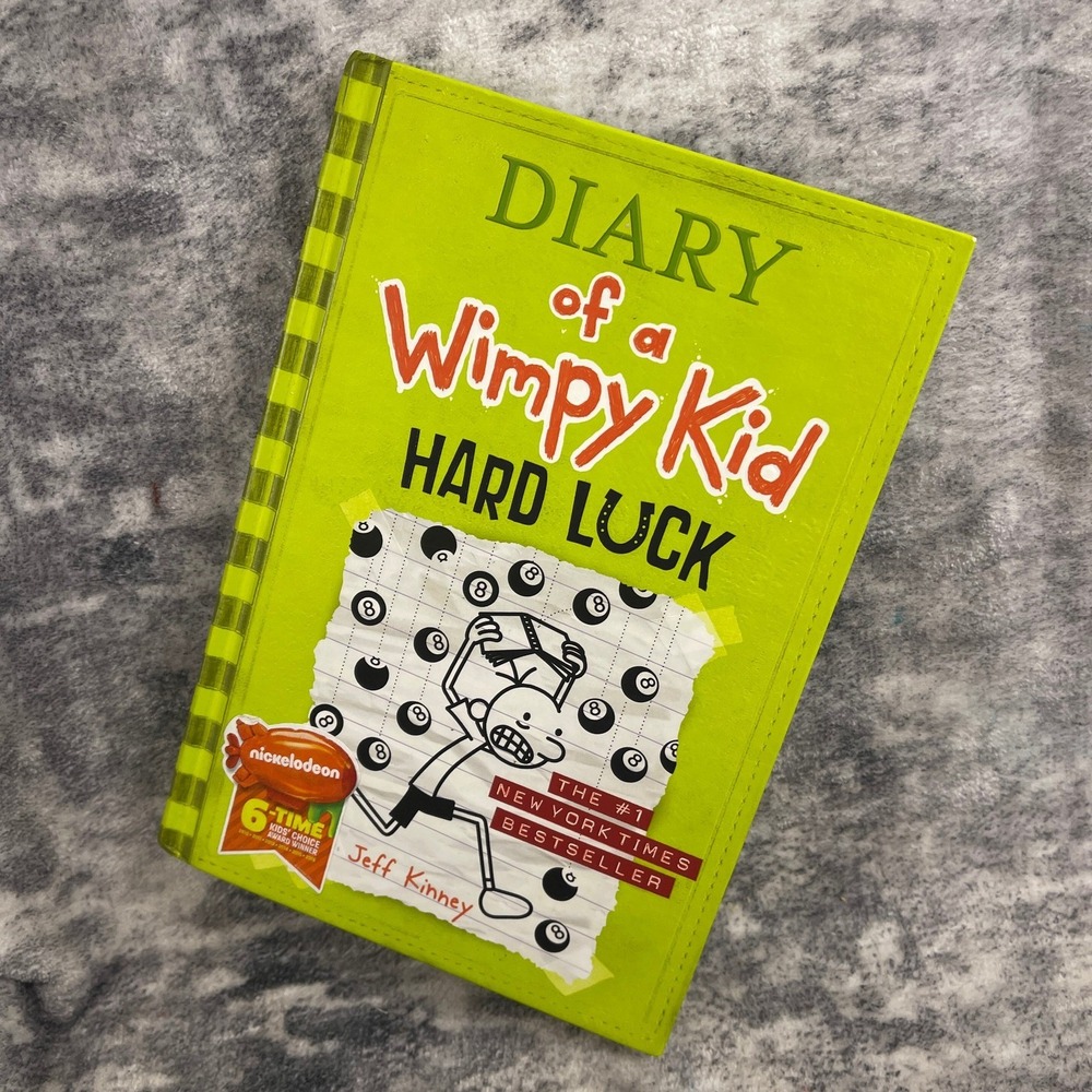 Diary of a Wimpy Kid Hard Luck Jeff Kinney Book 8 Hardcover Green Kids Fiction